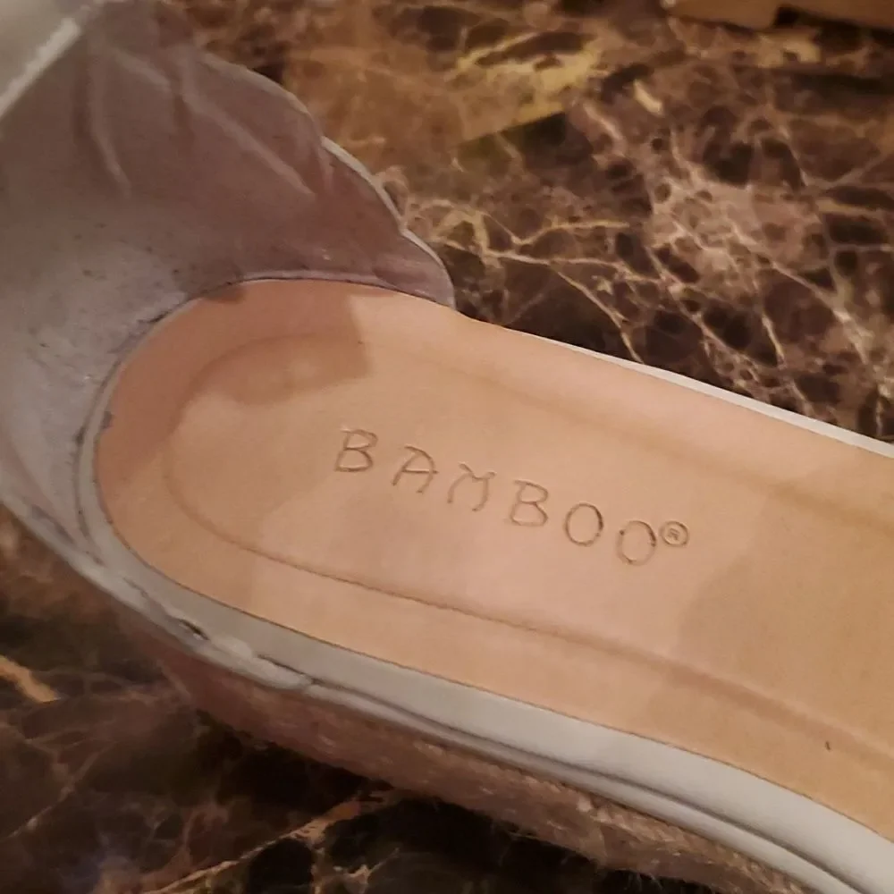 BAMBOO Espadrille Sandals, Size 5.5, Pre Loved!